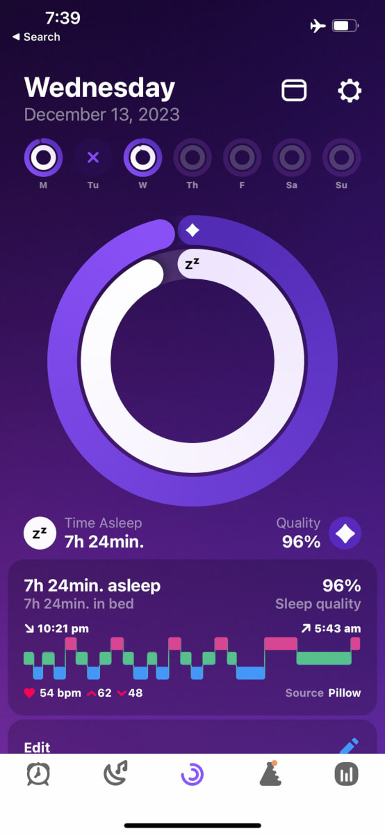 Guided Meditation for Deep Sleep and Anxiety, Results and proof of deep sleep the night after meditation shared by participant